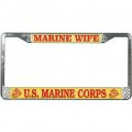 Honor Country Marine Wife License Plate Frame 