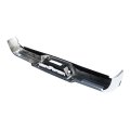 Chrome Rear Bumper With Black Step Pad W Parking Aid Sensor Holes Replacement For Ford F-150 Lincoln Mark Lt 2006 2007 2008 