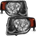 Headlights For 2008 2009 2010 2011 2012d For Escape Pair Headlight Assembly Black Housing Amber Reflector 8l8z13008b