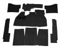 Carpet Kit 9 Piece With Footrest For Beetle 73-77 Black Compatible Dune Buggy