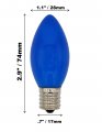 Creative Hobbies 25 Pack C9 Christmas Replacement Light Bulbs Steady Burning 7 Watt Extended Life Nickel Plated E17 Base Great