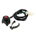 Universal Motorcycle Handlebar Kill Stop Switch Horn Button 22mm 7 8in For Atv Dirt Bike Ip65 Waterproof On Off Push Black Abs 