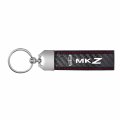 Ipick Image Made For Lincoln Mkz Real Black Carbon Fiber Loop Strap Key Chain With Red Stitching