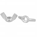 Uxcell 6mm Female Thread Metal Butterfly Wing Nut Fasteners Silver Tone 15pcs