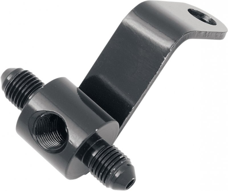 Goodridge Ebony Universal Rear Xl Brake Tee With Mount 1 8in Npt Threads Pmchd-015bk