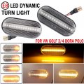 1 Pair Led Dynamic Side Marker Turn Signal Light Sequential Blinker For Volkswagen Vw Bora Golf 3 4 Lupo Passat 3bg Sharan