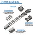 2pcs Spiral Flute Thread Taps 3 8-16 Unc 2b Machine Threading Tap Bit Uncoated Screw Tapping Repair Tool M2 High-speed Steel