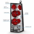 Amerilite Chrome Euro Tail Lights For Gmc Savana Passenger And Driver Side