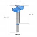 Uxcell Forstner Drill Bits 35mm Tungsten Carbide Wood Hole Saw Auger Opener Woodworking Hinge Drilling Boring Bit Cutter Blue