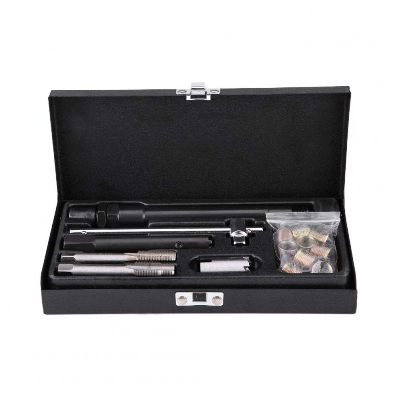 25 Pcs Triton Tool Kit Car Spark Plug M14 1 Tap Screw Thread Tools Repair With Case