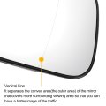 Car Rearview Right Passenger Side Mirror Glass Replacement W Backing Plate Aspherical Heated White For Opel Vauxhall Mokka X