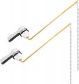 Bluestars 2 Packs Toilet Handle Tank Flush Lever Replacement With Stainless Steel Flapper Chains Front Mount 