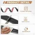 3-in-1 Peel And Stick Trim 2 4in X 3 Ft Multifunctional Wall Molding Flexible Edge Guard Self-adhesive Caulk Strip For Floor