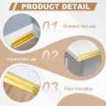 3-in-1 Peel And Stick Trim 2 4in X 3 Ft Multifunctional Wall Molding Flexible Edge Guard Self-adhesive Caulk Strip For Floor