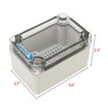 2 6 X3 7 2 65mmx95mmx55mm Abs Junction Box Universal Project Enclosure W Pc Transparent Cover