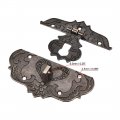 Uxcell Wood Case Box Hasp 76x56 5mm Zinc Alloy Antique Latches With Screws 2 Pcs