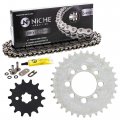 Niche Drive Sprocket Chain Combo For Kawasaki Klx110 Suzuki Drz110 Front 14 Rear 33 Tooth 420v O-ring 86 Links