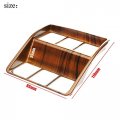 Abs Plastic Peach Wood Grain Headlight Switch Panel Decor Cover Trim For Honda Crv Cr-v 2017-2019