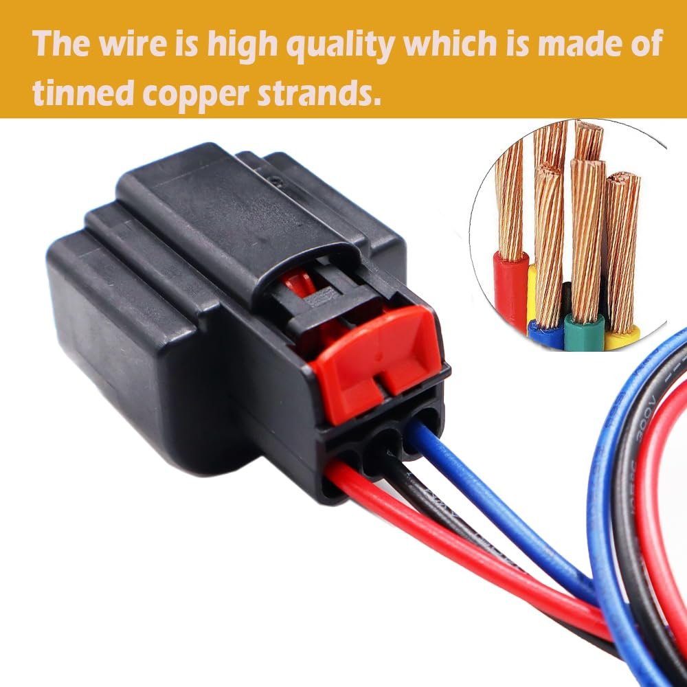 Turn Signal Lights Connector Harness 68083021aa For Ram 1500 2011 2018 0l 6l 3 7l 4 5 Pigtail Plug With 11 8 In Copper Wires
