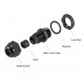 Uxcell M16x1 5 Cable Gland 4mm-8mm Wire Hole Waterproof Nylon Joint Adjustable Locknut With Washer Black 20pcs