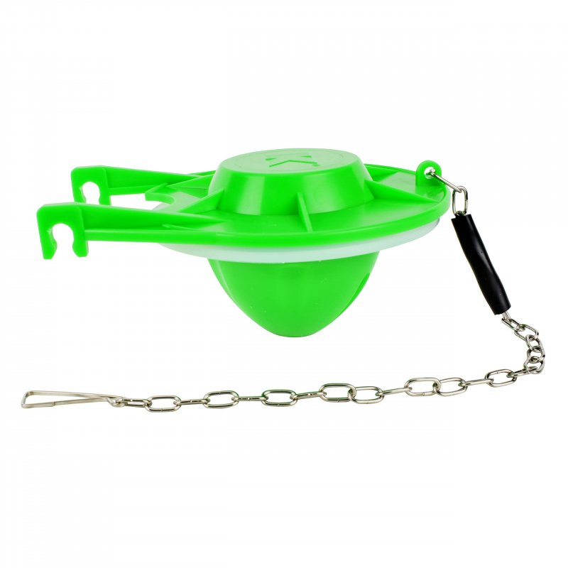 Plumb Pak K833-1 Adjustable Water Saving Toilet Tank Flapper For Use With 3 In Flush Valve 3-inch Green