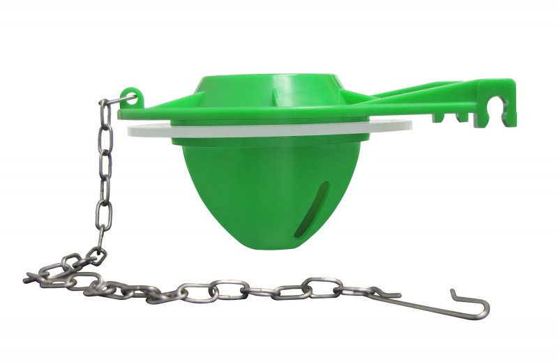 Plumb Pak K833-1 Adjustable Water Saving Toilet Tank Flapper For Use With 3 In Flush Valve 3-inch Green