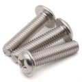 30 Pcs M6 1 0 X 16mm Stainless Steel 304 Machine Screws Pan Washer Head Phillips Drive Full Thread Silver 