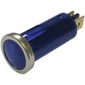 Wirthco 20541 Battery Doctor Blue Indicator Light With Chrome Bezel 1 2 Round 