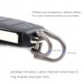 Hamans Titanium D Ring Shackle Keychain Horseshoe Keyring U Shape Car Key Fob Tool Small Large