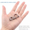 Hamans Titanium D Ring Shackle Keychain Horseshoe Keyring U Shape Car Key Fob Tool Small Large