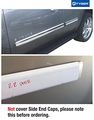 For 2007-2008 Chevy Tahoe Rocker Panel Chrome Stainless Steel Body Side Moulding Molding Trim Cover 3 5 Full Width 4pc Overlay 