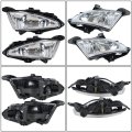 1 Pair Of Clear Lens Bumper Fog Light Assembly Left Right Side Replacement For Elantra 2007-2010