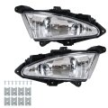 1 Pair Of Clear Lens Bumper Fog Light Assembly Left Right Side Replacement For Elantra 2007-2010