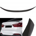 Aintier 1pc Carbon Fiber Spoiler Wing Compatible For 2015-2019 Bmw F16 X6 Glossy Black Rear Trunk Tail