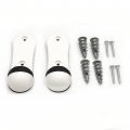 Httmt Kayak-w02- Compatible With 1 Pair Ski Snowboard Wall Mount Durable White Plastic Rotate Rubber