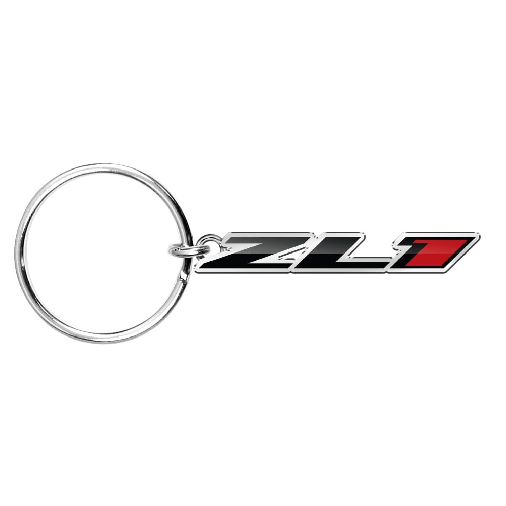 Chevrolet Camaro Zl1 Logo Shape 3d Die-cut Metal Key Chain Key-charm Official Licensed