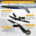 Rear Window Windshield Wiper Arm Blade Set Replace Part 85242-35020 85242-35021 For 2006 Toyota 4runner Limited Sport Utility