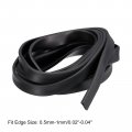 Uxcell U Channel Edge Trim 8 2ft Length Rubber Guard Seal Strip Protector Flat Fit For 0 5-1mm 5 32 W X 43 64 H Black