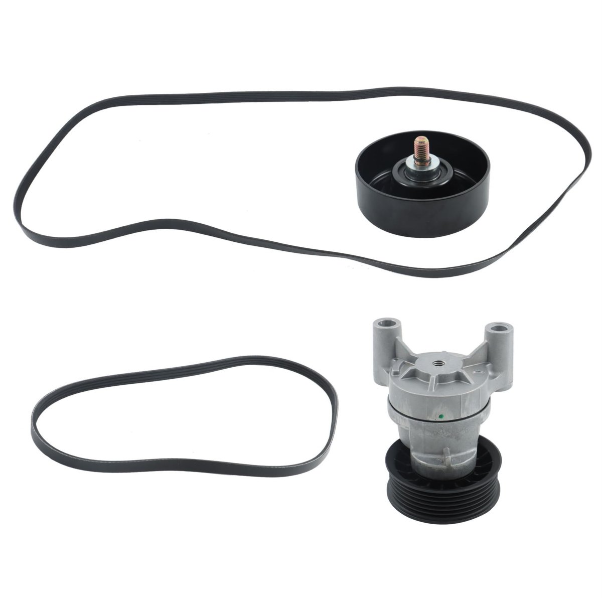 Belt Tensioner Pulley Set Replacement For 90k-39083a Fits Silverado 1500 Yukon Tahoe Escalade Suburban Sierra Savana Avalanche