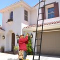 Telescoping Extension Ladder With Hooks16 5ft Aluminum Lightweight Black Telescopic Locking Mechanism Multi-purpose Collapsible 