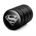 Superman Steel Logo Tire Rim Wheel Aluminum Valve Stem Caps