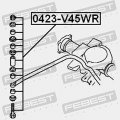 Rear Stabilizer Link Febest 0423-v45wr Mb598098