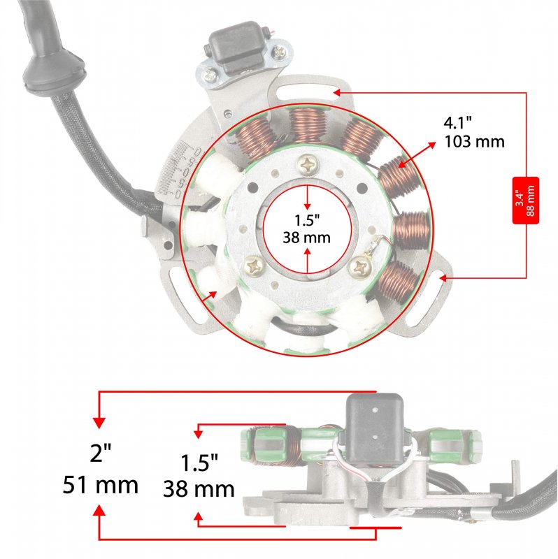Stator Regulator Rectifier And Flywheel For Yamaha Banshee 350 Yfz350 1987 To 1994