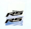Yoaoo 2x Oem Black Rs R S Emblems Badge Sticker 3d Logo Allloy For Camaro Gm Series
