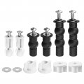 Uxcell Toilet Seat Hinge Fixings Stainless Screws And Bolts With Rubber Plastic Nuts For Top Mounting Hinges Replacement Parts