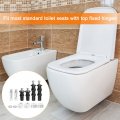 Uxcell Toilet Seat Hinge Fixings Stainless Screws And Bolts With Rubber Plastic Nuts For Top Mounting Hinges Replacement Parts