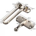 Metal Door Guard Restrictor Fastens Security Catch Strong Heavy Duty Safety Lock Chain Anti-theft With Screw