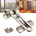 Metal Door Guard Restrictor Fastens Security Catch Strong Heavy Duty Safety Lock Chain Anti-theft With Screw