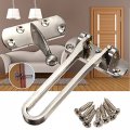 Metal Door Guard Restrictor Fastens Security Catch Strong Heavy Duty Safety Lock Chain Anti-theft With Screw