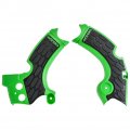 X-grip Frame Guards Green Black For Kawasaki Kx250f 2015-2018 